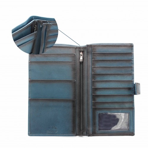 Leather wallet 22x12 cm - OCEAN&APACHE