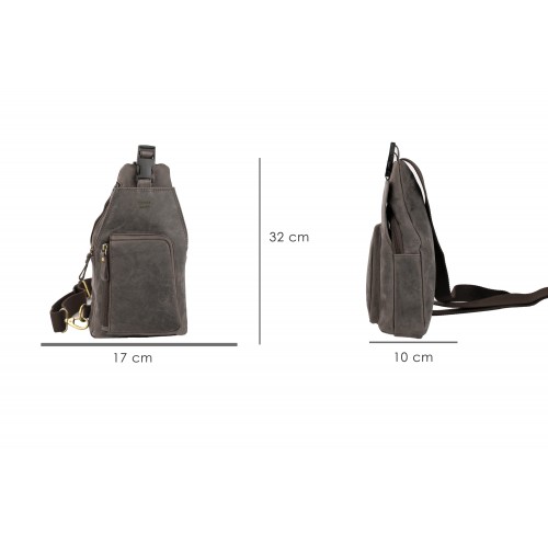 Leather shoulder bag PATER...