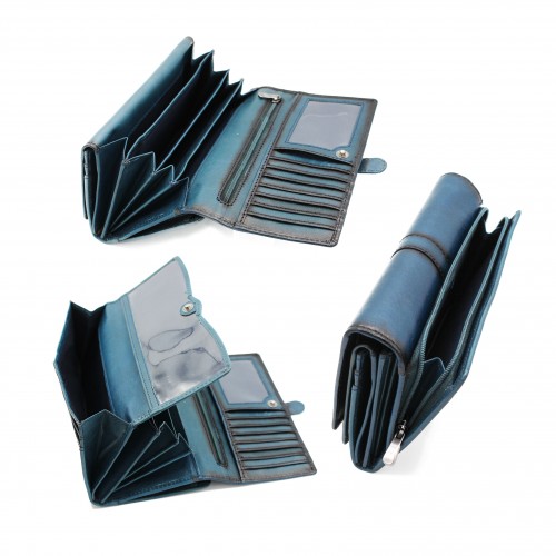 Leather wallet 18,5x10 cm - OCEAN&APACHE