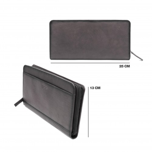 Leather wallet 25x13 cm - OCEAN&APACHE