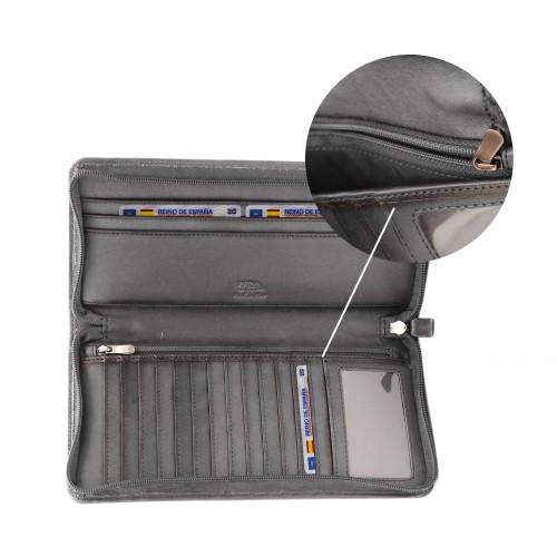 Leather wallet 25x13 cm - OCEAN&APACHE