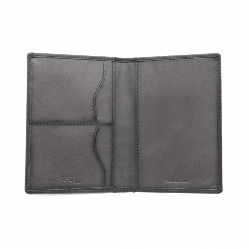 Multi-purpose leather passport cover 14,5x10 cm OCEAN&APACHE