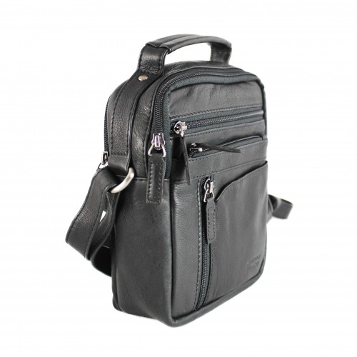 Leather shoulder bag 15,5x21x10 cm COOLE