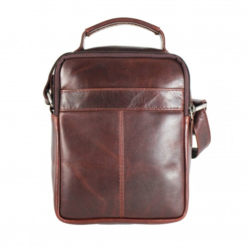 Leather shoulder bag 15,5x21x10 cm COOLE