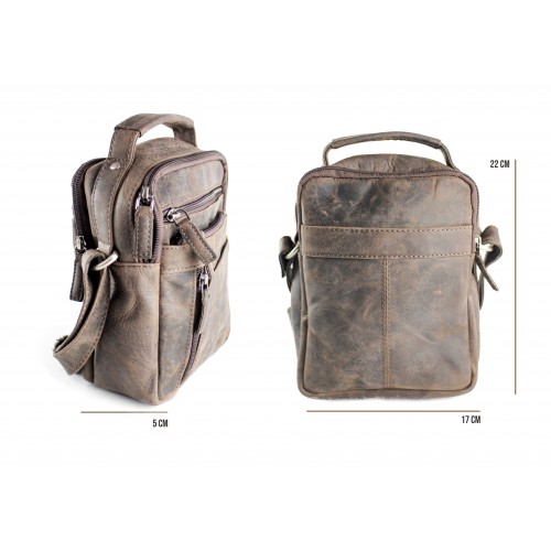Leather shoulder bag...