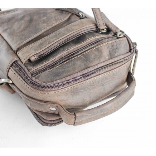 Leather shoulder bag 15,5x21x10 cm COOLE