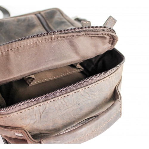Leather shoulder bag 15,5x21x10 cm COOLE