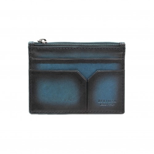 Leather card holder with...