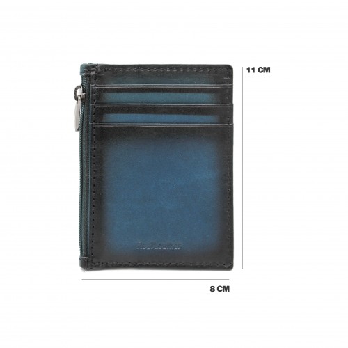 Leather card holder with...