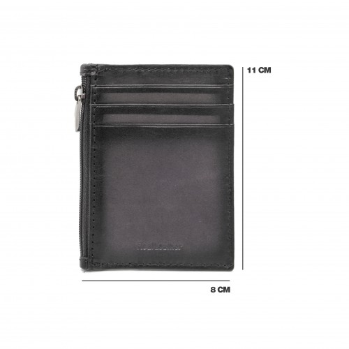 Leather card holder with zipper DEGRA model 8x11 cm
