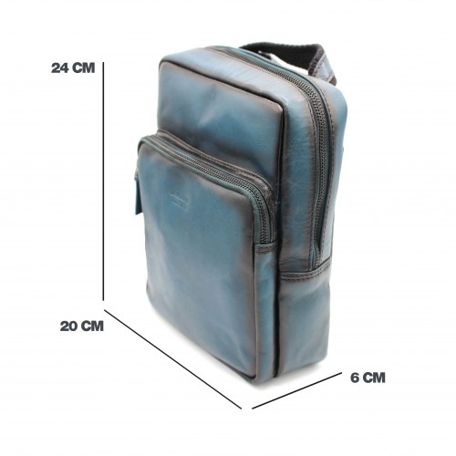 Leather shoulder bag...