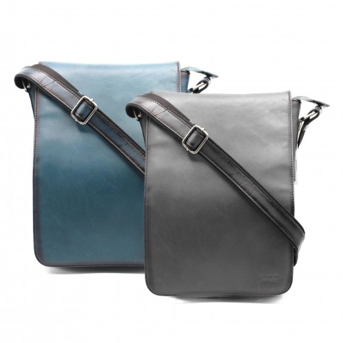 Leather shoulder bag 35x25x7 cm OCEAN&APACHE
