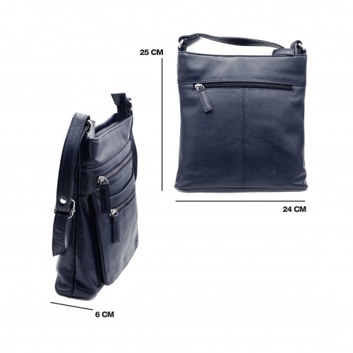 Leather shoulder bag...