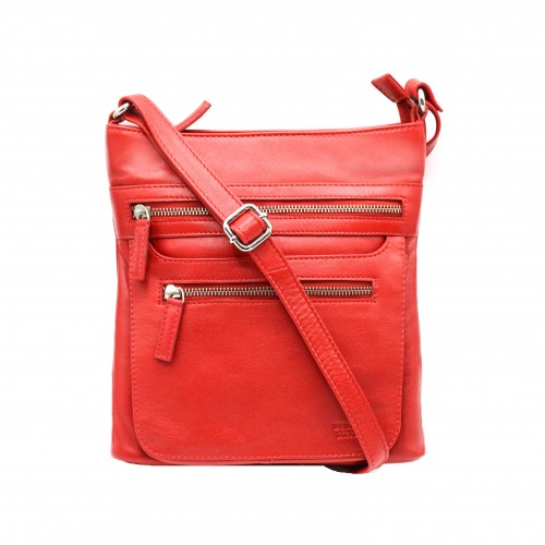 Leather shoulder bag 25x24x6 cm BLOCK