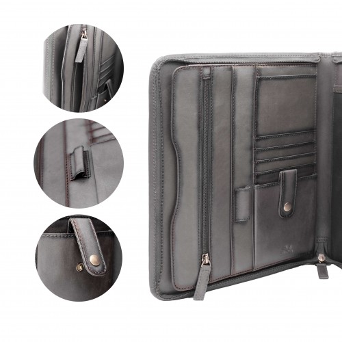 Leather document holder 25x32x2 cm OCEAN&APACHE
