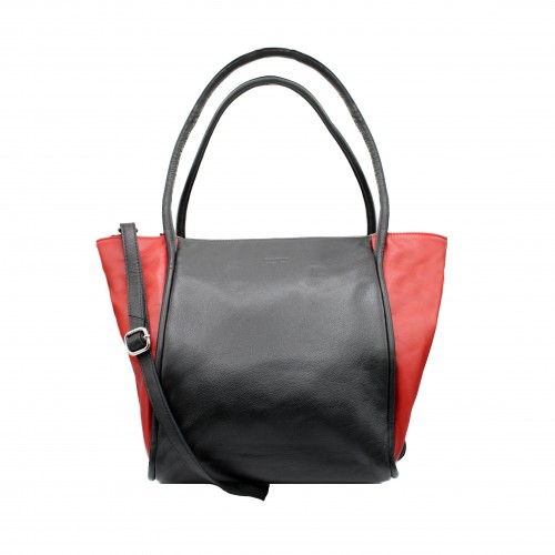 Double-width leather bag 31x27x14 cm CHUEA