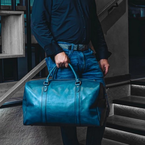Leather travel bag 41x54x17,5 cm OCEAN&APACHE