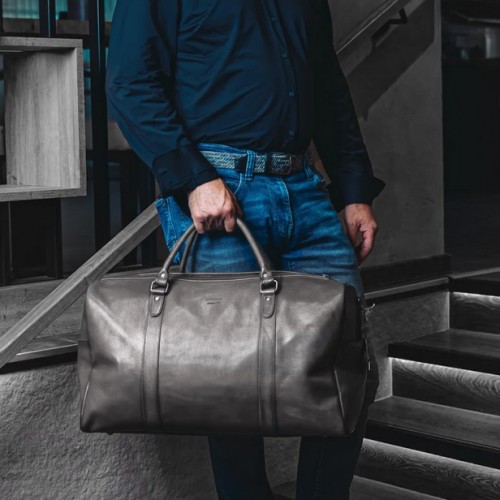 Leather travel bag 41x54x17,5 cm OCEAN&APACHE