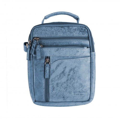 Leather shoulder bag 15,5x21x10 cm COOLE