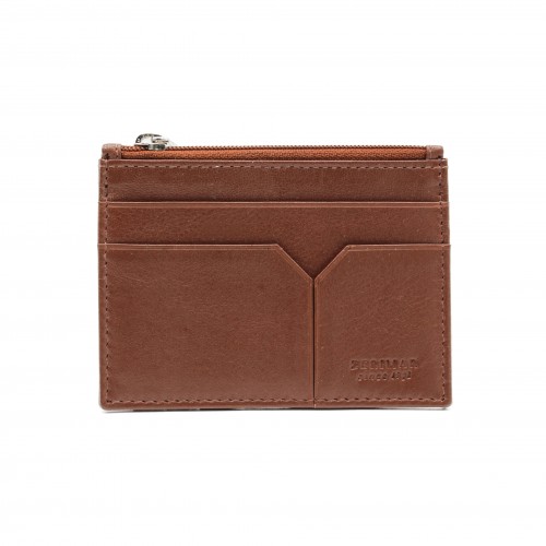 Leather card holder with zipper DEGRA model 8x11 cm