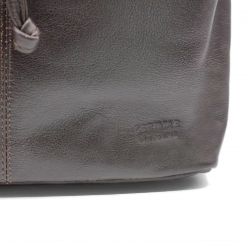 Leather bag with handle 29x25x13 cm ASSAL