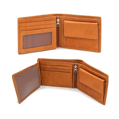 Leather wallet 11,5x8,5 cm TRIMER