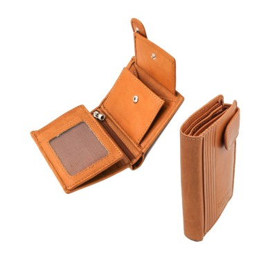 Leather wallet 11x9 cm TRIS