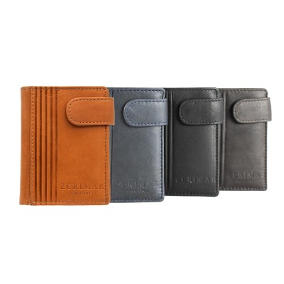 Leather wallet 11x9 cm TRIS