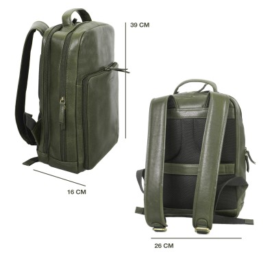 Natural leather backpack 39x26x16 cm KOSI