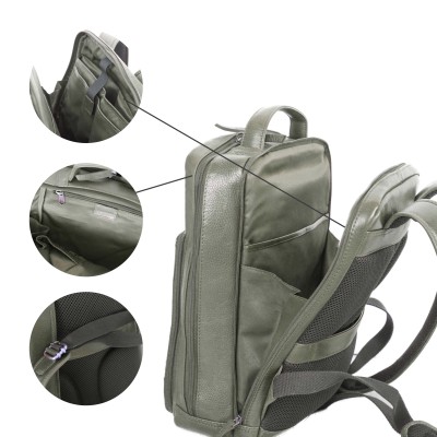 Natural leather backpack 39x26x16 cm KOSI