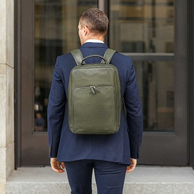 Natural leather backpack 39x26x16 cm KOSI