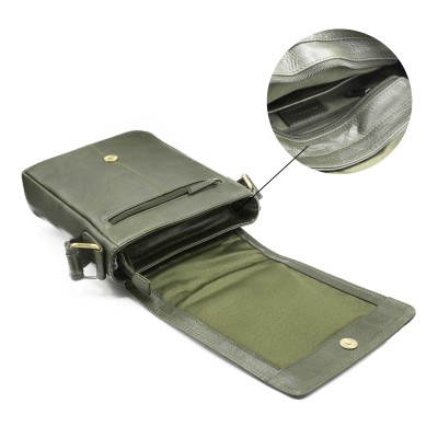 Leather shoulder bag WAILER 26x20x6 cm