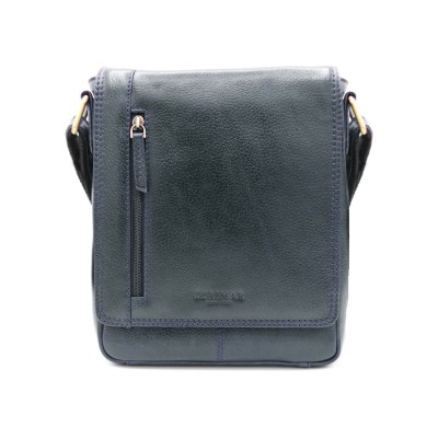 Leather shoulder bag WAILER 26x20x6 cm