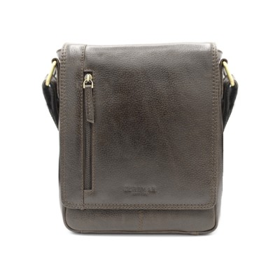 Leather shoulder bag WAILER 26x20x6 cm