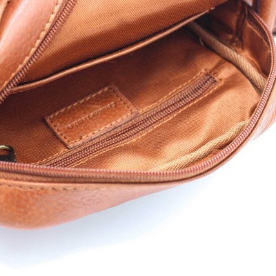 Leather shoulder bag GHOST 20x16x5,5 cm