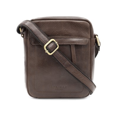 Leather shoulder bag GHOST 20x16x5,5 cm