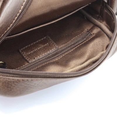 Leather shoulder bag GHOST 20x16x5,5 cm