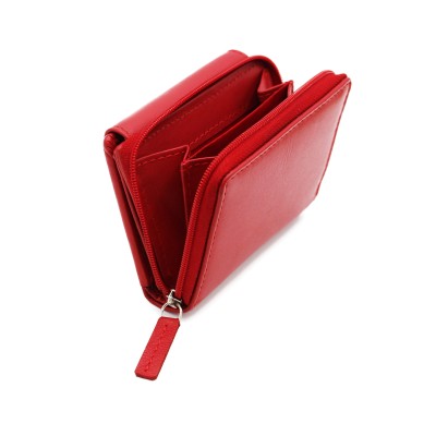 Multi-purpose leather wallet 10x8 cm