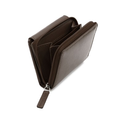 Multi-purpose leather wallet 10x8 cm