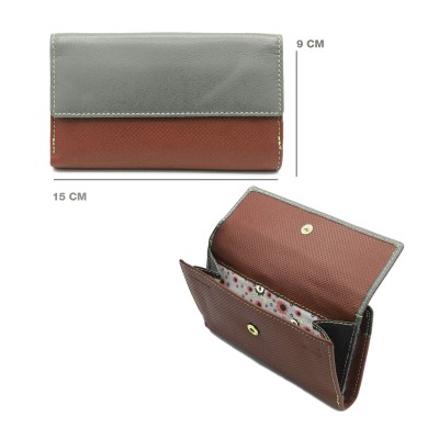 Multi-purpose leather wallet 15x9 cm