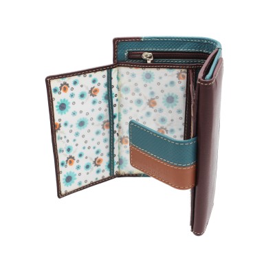 Multi-purpose leather wallet 17x10 cm