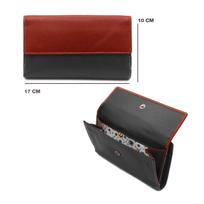 Multi-purpose leather wallet 17x10 cm