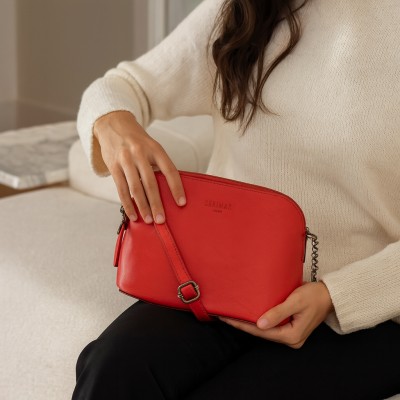 Leather shoulder bag 23x17x10 cm LOVA