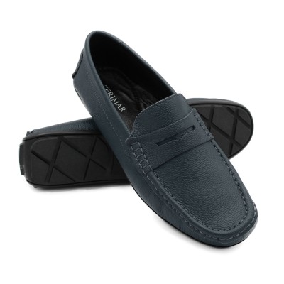 Leather moccasins with mask TERO