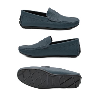 Leather moccasins with mask TERO