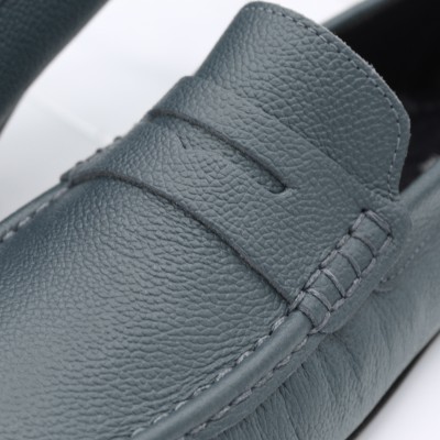 Leather moccasins with mask TERO