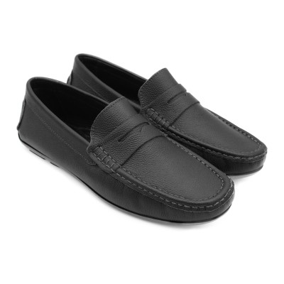 Leather moccasins with mask TERO