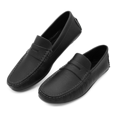 Leather moccasins with mask TERO