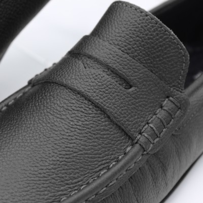 Leather moccasins with mask TERO