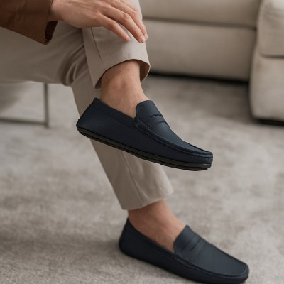 Leather moccasins with mask TERO